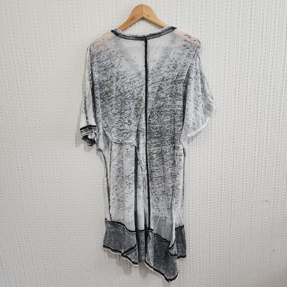 Melissa McCarthy Seven7 Le Meow Cat Graphic Burnout Tunic Top Women’s Plus 2X - Picture 5 of 11